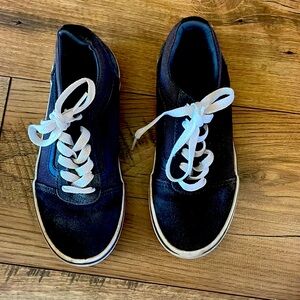 Black Vans Youth size 2